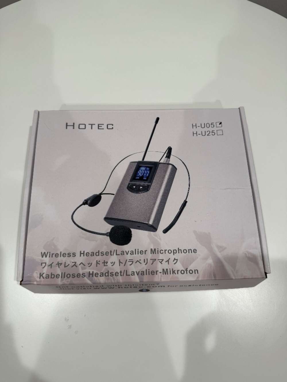 HOTEC H-U05 wireless headset/lavalier microphone system